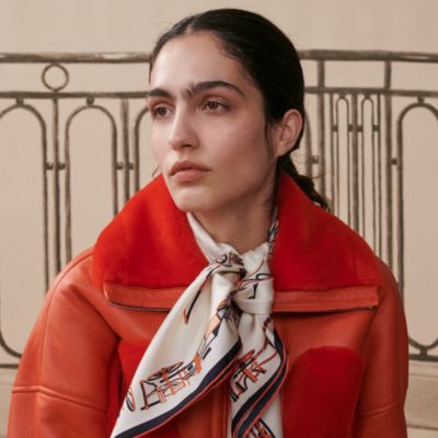 Hermès Red Berries シルクストール Hermès Red Berries シルクストール